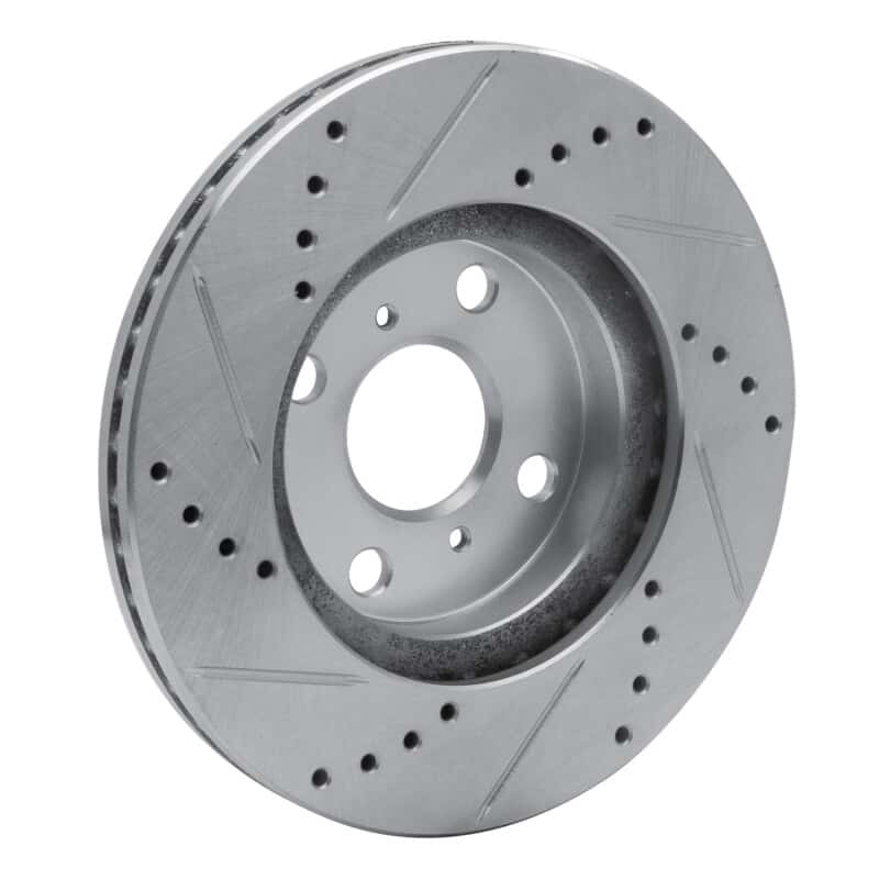 R1 Concepts — R1 04-06 Scion XA Front Right Drilled & Slotted Silver Brake Rotor
R1 Brake Rotor Drill - view 4