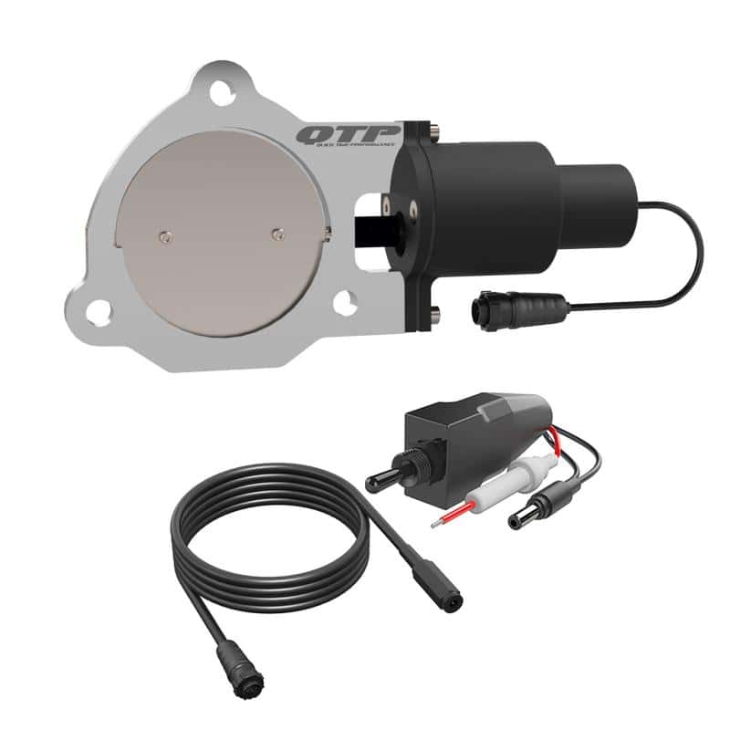 QTP — QTP 3.5in Bolt-On QTEC Electric Cutout Valve - Single - view 5
