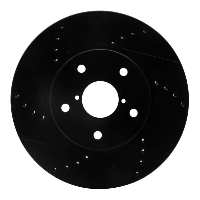 R1 Concepts — R1 15-19 Subaru Legacy Front Left Drilled & Slotted Black Brake Rotor
R1 Brake Rotor Drill - view 1