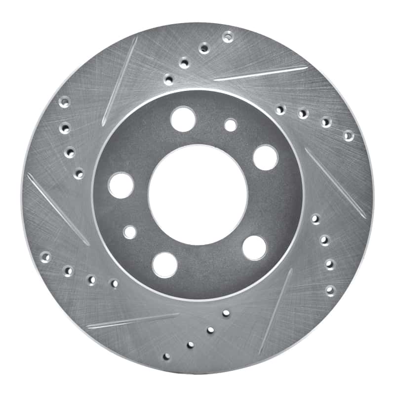 R1 Concepts — R1 1976-1993 Volvo 265 Front Left Drilled & Slotted Silver Brake Rotor
R1 Brake Rotor Drill - view 1