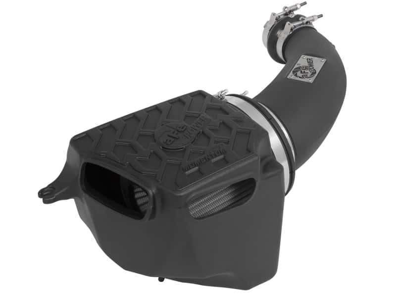 aFe — aFe Momentum GT Stage 2 Dry S Intake System 07-11 Jeep Wrangler (JK) V6 3.8L w/ Mechanical Fan
Momentum GT Intake - view 1
