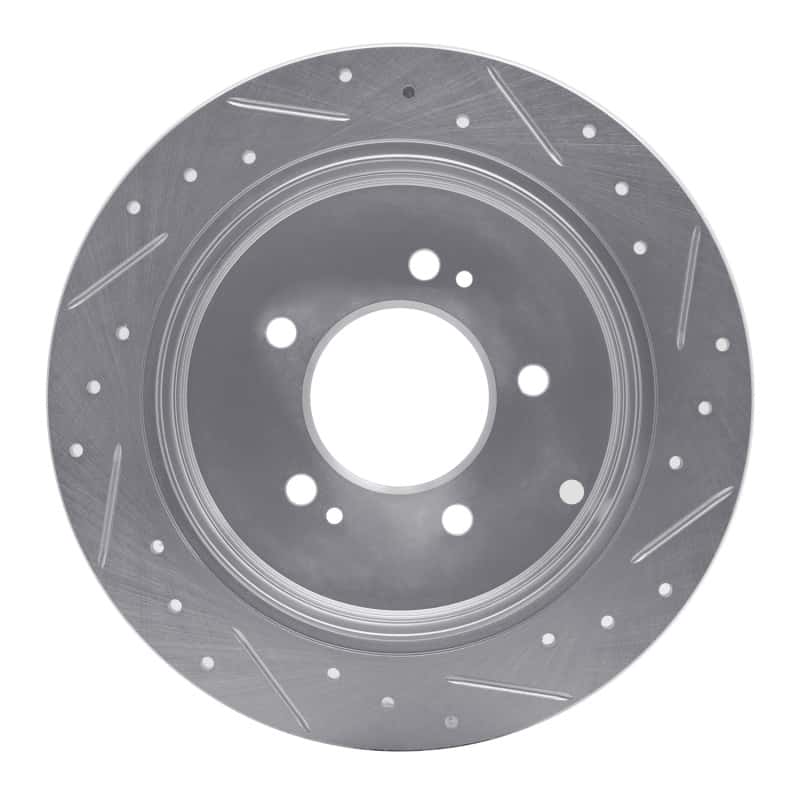 R1 Concepts — R1 06-09 Hyundai AZERA Rear Left Drilled & Slotted Silver Brake Rotor
R1 Brake Rotor Drill - view 5