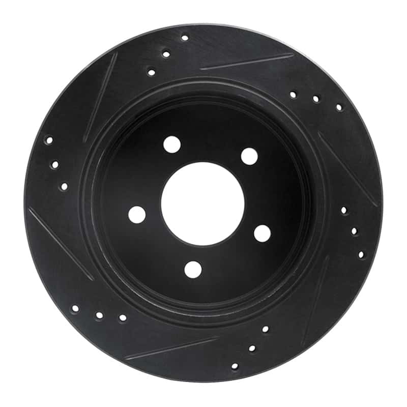 R1 Concepts — R1 10-11 Ford Ranger (USA/Canada) Rear Right Drilled & Slotted Black Brake Rotor
R1 Brake Rotor Drill - view 5