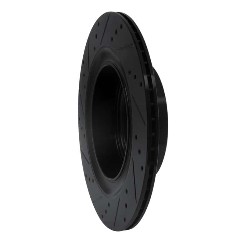 R1 Concepts — R1 07-15 Infiniti G35 Rear Right Drilled & Slotted Black Brake Rotor
R1 Brake Rotor Drill - view 4
