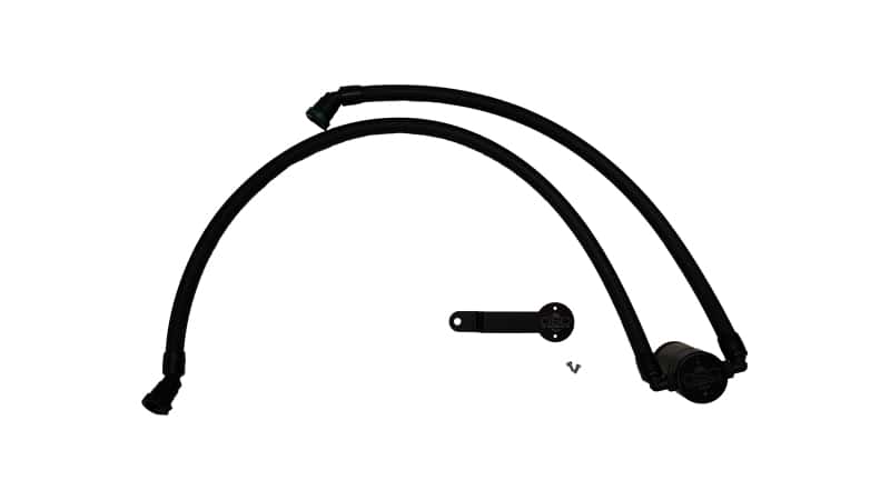 J&L — J&L 17-25 Chrysler Pacifica/20-25 Chrysler Voyager Oil Separator PCV Side - Black Anodized
Oil Separator - view 1