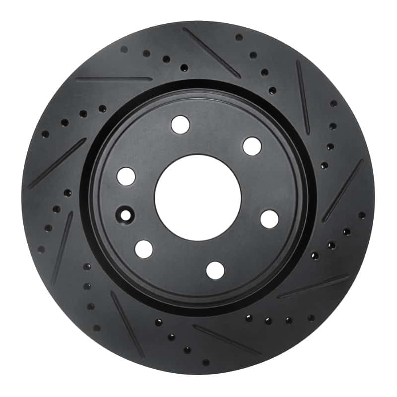 R1 Concepts — R1 07-17 Buick Enclave Front Right Drilled & Slotted Black Brake Rotor
R1 Brake Rotor Drill - view 1