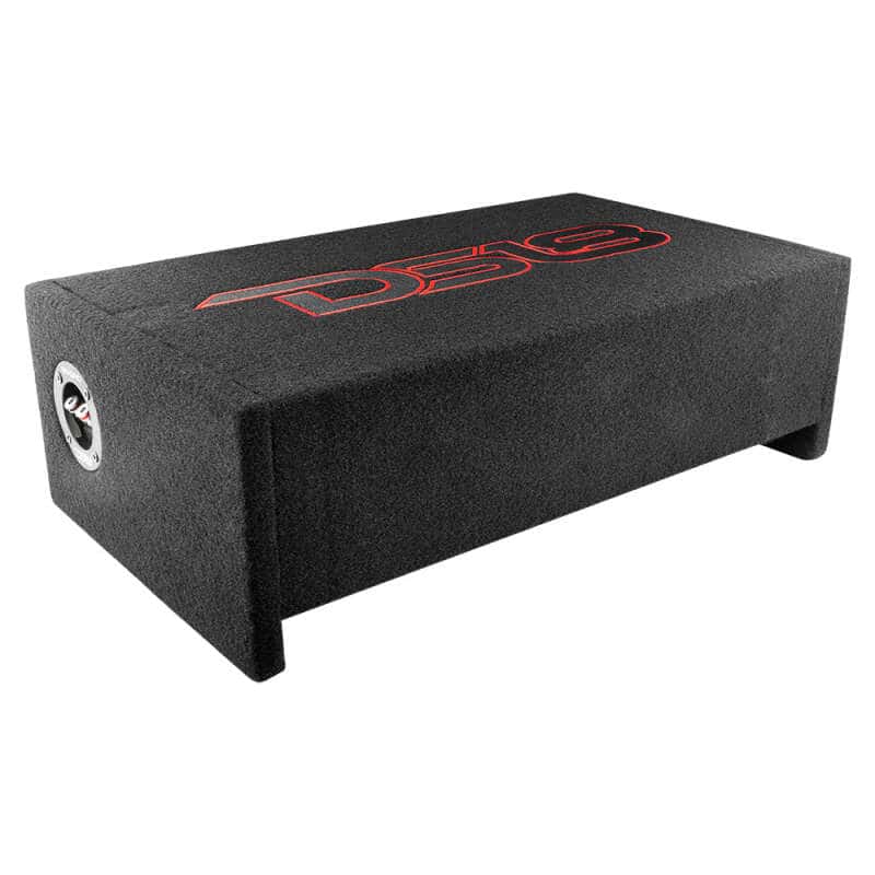 DS18 — DS18 Single 10in Shallow Subwoofer and Enclosure 300 Watts RMS Downfiring Sealed Black Carpet - view 8