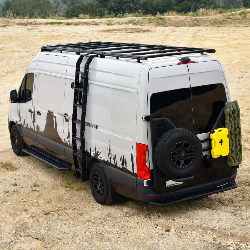 Westin — Westin 19-23 Mercedes-Benz Sprinter 144in WB/High Roof Mesa Roof Rack - Textured Black - view 5