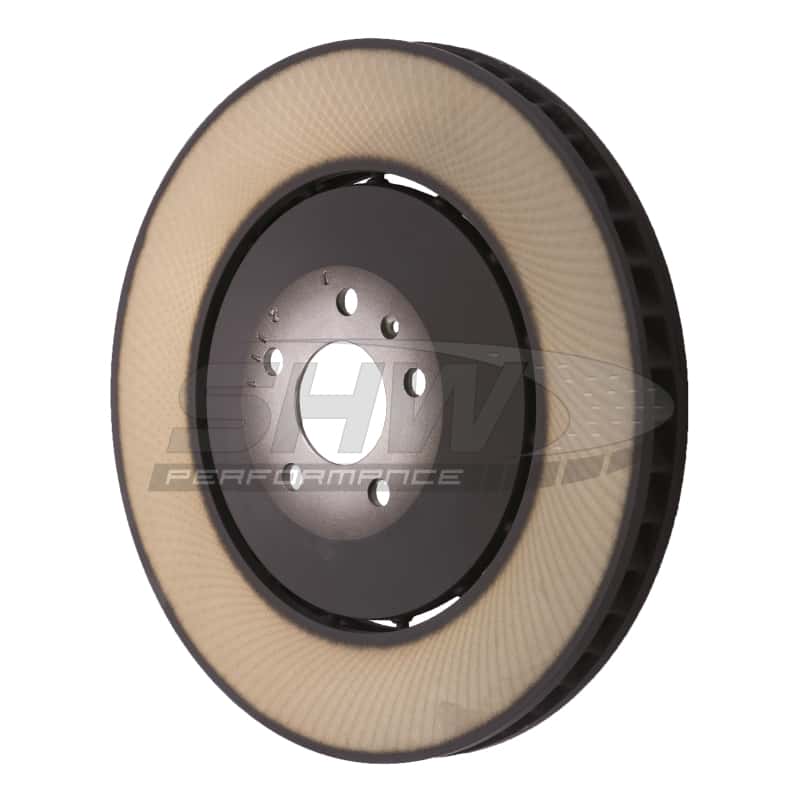 SHW Performance — SHW 12-18 Audi A8 Quattro L Front Smooth Lightweight Brake Rotor (4H0615301AL) - view 2