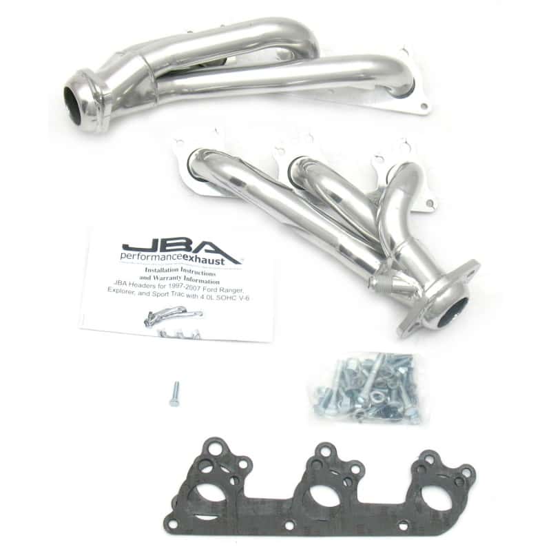 JBA — JBA 97-11 Ford Ranger 4.0L OHC w/Driver Side EGR 1-1/2in Primary Silver Ctd Cat4Ward Header
Exhaust Header - view 2