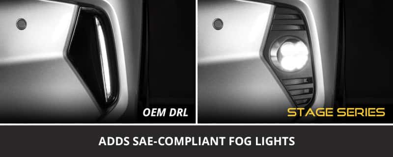 Diode Dynamics — Diode Dynamics 19-22 Toyota RAV4 SS3 Add-On Fog Lamp Kit - White Sport - view 5