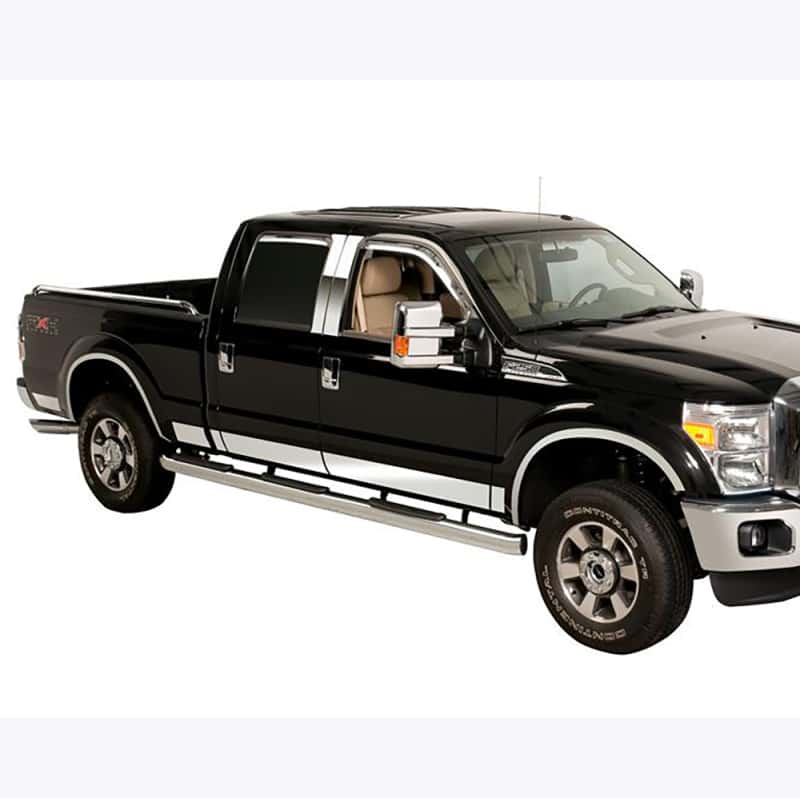 Putco — Putco 99-10 Ford SuperDuty Ext Cab 6.5ft Short Box - 6.25in Wide - 12pcs SS Rocker Panels
Rocker Panel Molding - view 2