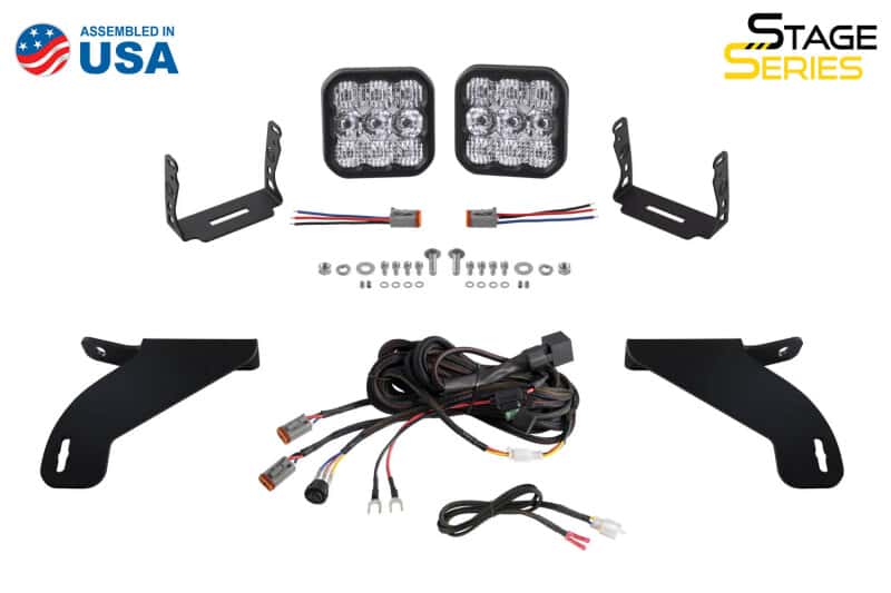 Diode Dynamics — Diode Dynamics 21-22 Ford F-150 SS5 Bumper LED Pod Light Kit Sport - White Combo - view 8
