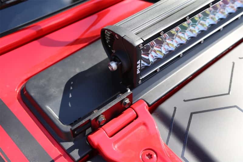 Dee Zee — Dee Zee 07-23 Jeep JK/JL Jeep Light Bracket
HoodLightBarBracket - view 3