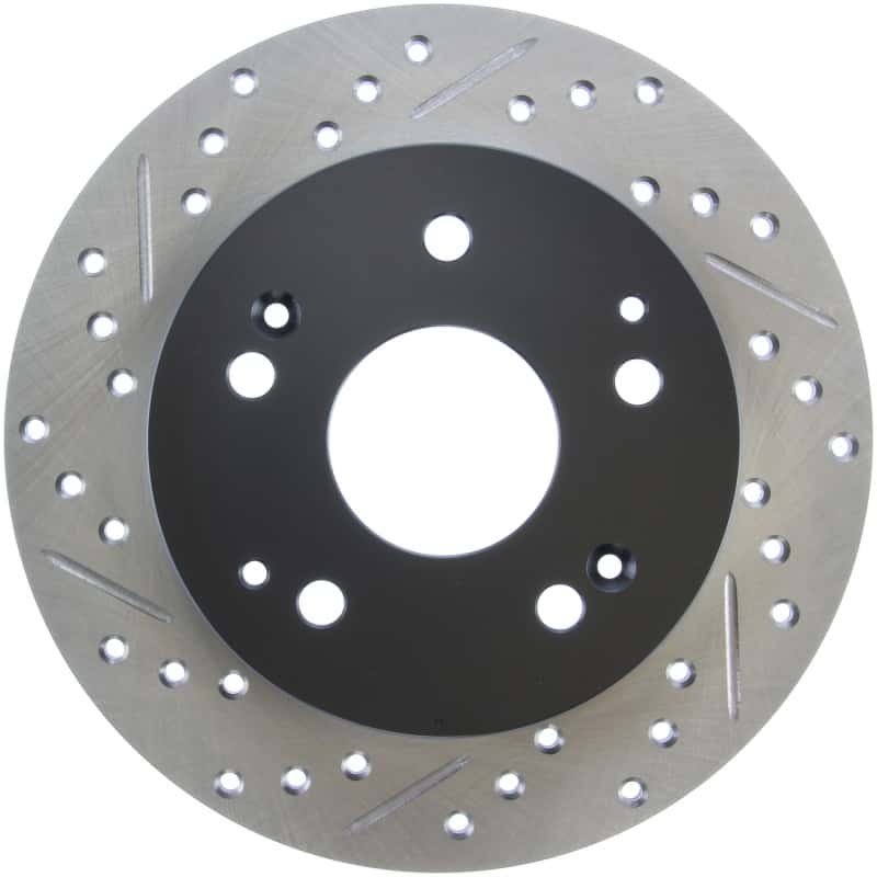 Stoptech — StopTech 02-06 Acura RSX Incl. Type S / 97-01 Integra Type R Slotted & Drilled Right Rear Rotor
Slot/Drill Rotor - view 1