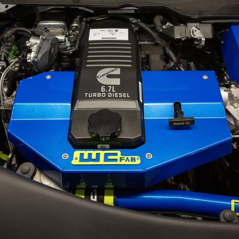 Wehrli — Wehrli 10-23 Cummins Fabricated Aluminum Engine Cover - Candy Red
Eng Cvr 10-24 CR - view 5
