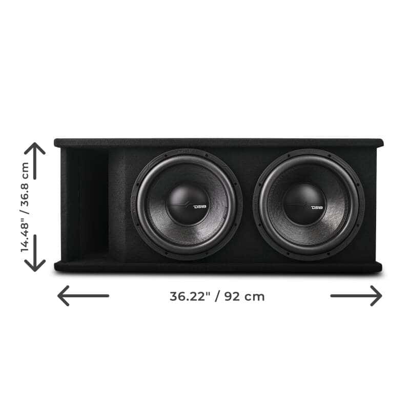 DS18 — DS18 Dual 12in Loaded 1500 Watts RMS 2x ZR12.4D Ported Enclosure w/ Subwoofer - view 6
