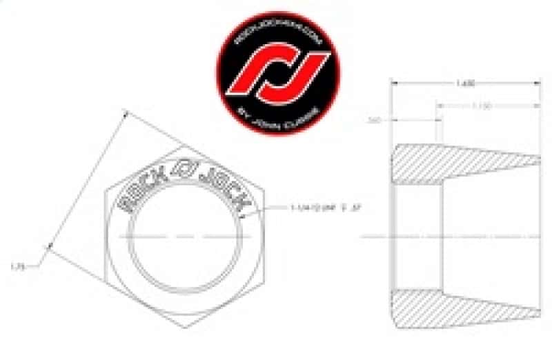 RockJock — RockJock RockNut Kit Nut and Bung 1 1/4in LH Thread
Nut Kit - view 4