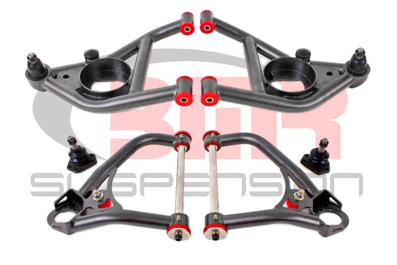 BMR Suspension — BMR 67-69 1st Gen F-Body Upper And Lower A-Arm Kit - Black Hammertone
A-arm kit - view 1