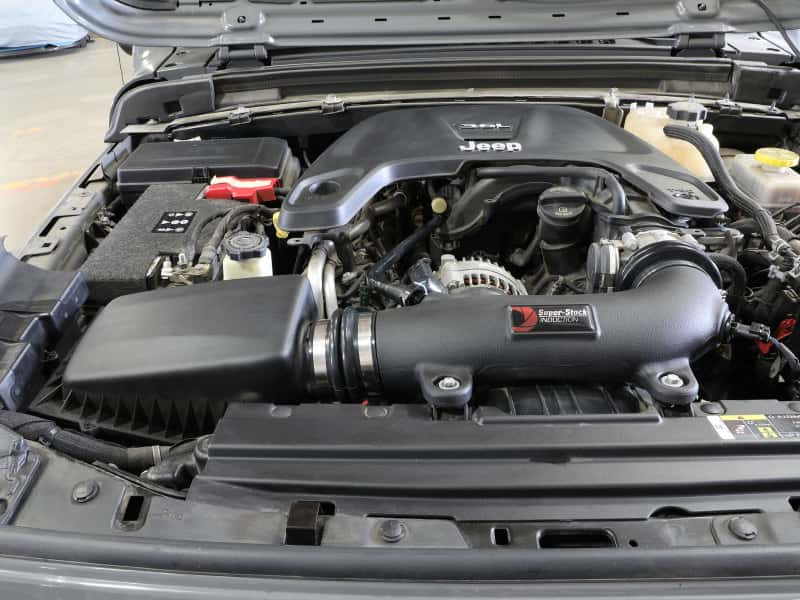 aFe — aFe Super Stock Induction System Pro Dry S Media Jeep 18-21 Wrangler JL / 20-21 Gladiator JT V6-3.6L
Super Stock Intake - view 9