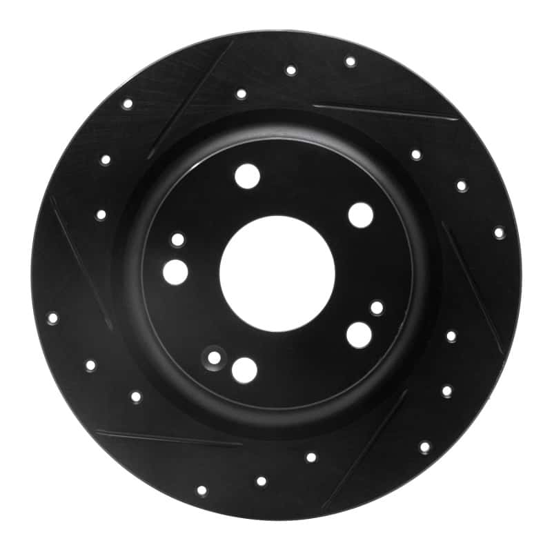 R1 Concepts — R1 17-20 Honda Civic Sedan Rear Left Drilled & Slotted Black Brake Rotor
R1 Brake Rotor Drill - view 1