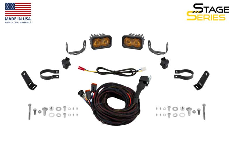 Diode Dynamics — Diode Dynamics Stage Series 2 In Roll Bar Chase Light Kit SSC2 Sport - Yellow (Pair) - view 7