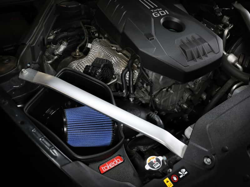 aFe — aFe 18-21 Kia Stinger L4 2.0L (t) Takeda Stage-2 Cold Air Intake System w/ Pro 5R Filter
Takeda Intake System - view 8