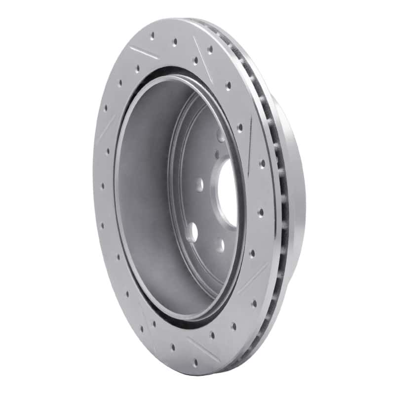 R1 Concepts — R1 10-25 Scion FR-S Rear Left Drilled & Slotted Silver Brake Rotor
R1 Brake Rotor Drill - view 4