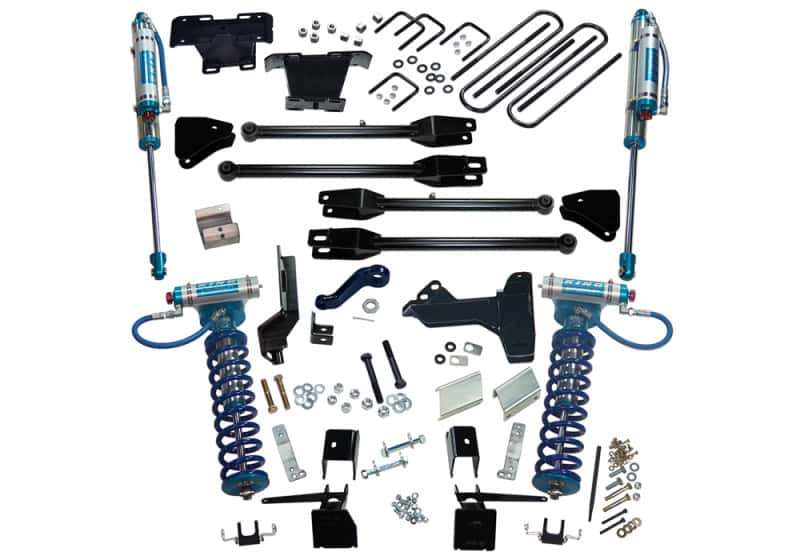 Superlift — Superlift 17-19 Ford F-250 SD 6in 4in Lift Kit w/4-Link King Front Coilovers/Rear Reservoir Shocks
Suspension Lift Kit - view 2