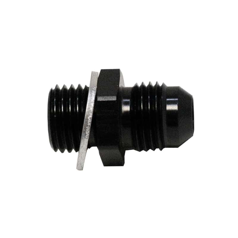 DeatschWerks — DeatschWerks 6AN Male Flare to M14 X 1.5 Male Metric Adapter (Incl Washer) - Anodized Matte Black
Lines & Fittings - view 1