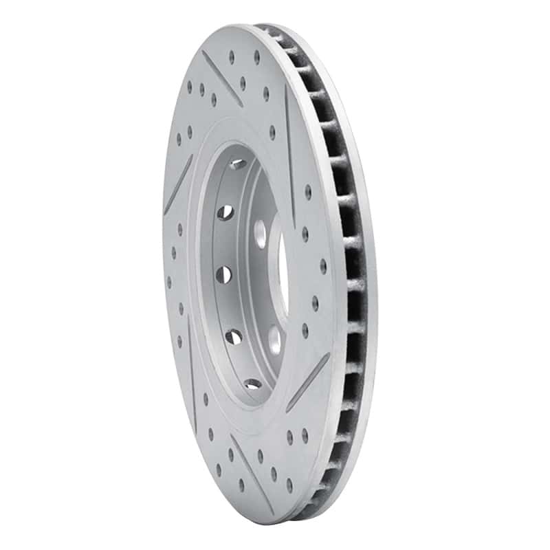 R1 Concepts — R1 00-06 Audi Tt Quattro Rear Left Drilled & Slotted Geo-Carbon Rotor - view 4