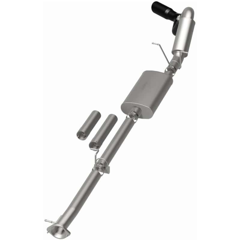 Magnaflow — MagnaFlow 11-19 GM 2500/3500 6.0L 4in Single Passenger Side Rear Exit Cat-Back Exhaust w/Black Tips
Cat-Back - view 4