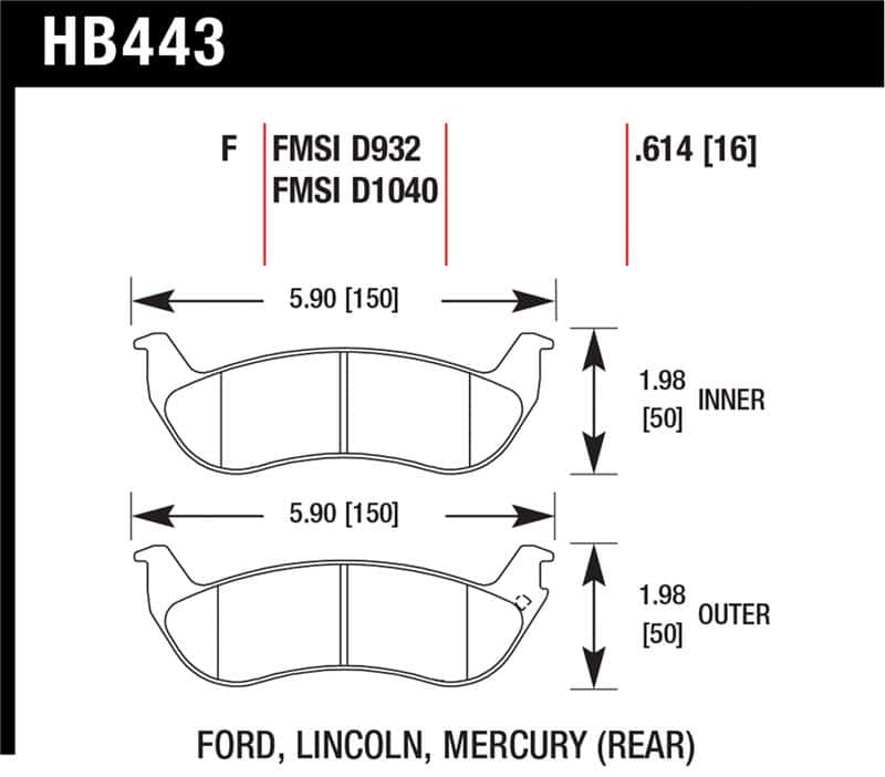 Hawk Performance — Hawk HPS Street Brake Pads
Disc Brake Pad - view 1