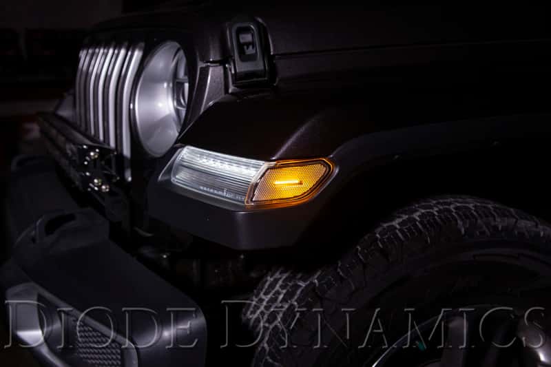 Diode Dynamics — Diode Dynamics 18-21 Jeep JL Wrangler/Gladiator Sidemarkers Smoked (set) - view 4