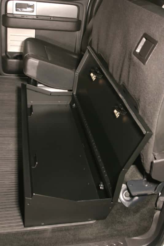 Tuffy Products — Tuffy Ford F150 Supercrew W/ Subwoofer Underseat Lockbox 2/3 Length W/ Keyed Lock For
Lockbox - view 5