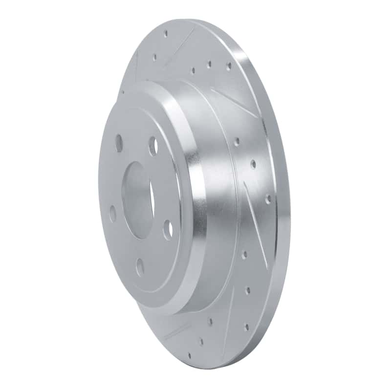 R1 Concepts — R1 2011-2022 Dodge Durango Rear Left Drilled & Slotted Silver Brake Rotor
R1 Brake Rotor Drill - view 2