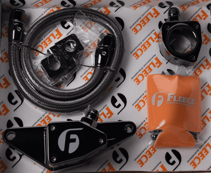 Fleece Performance — Fleece Performance 03-07 Manual Transmission Cummins Coolant Bypass Kit w/ SS Braided Line
Coolant Bypass Kit - view 8