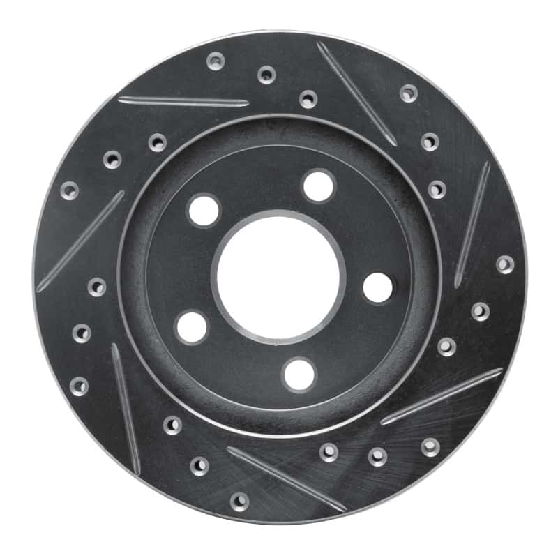 R1 Concepts — R1 85-89 Dodge SHADOW Front Left Drilled & Slotted Silver Brake Rotor
R1 Brake Rotor Drill - view 4