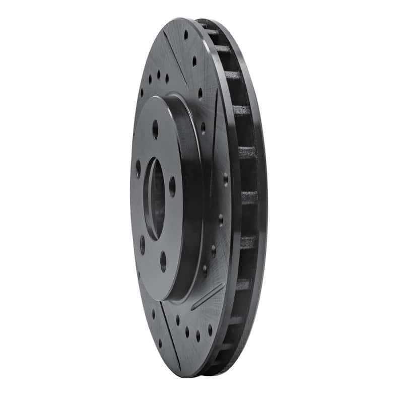 R1 Concepts — R1 84-95 Chrysler Town & Country Front Right Drilled & Slotted Black Brake Rotor
R1 Brake Rotor Drill - view 2