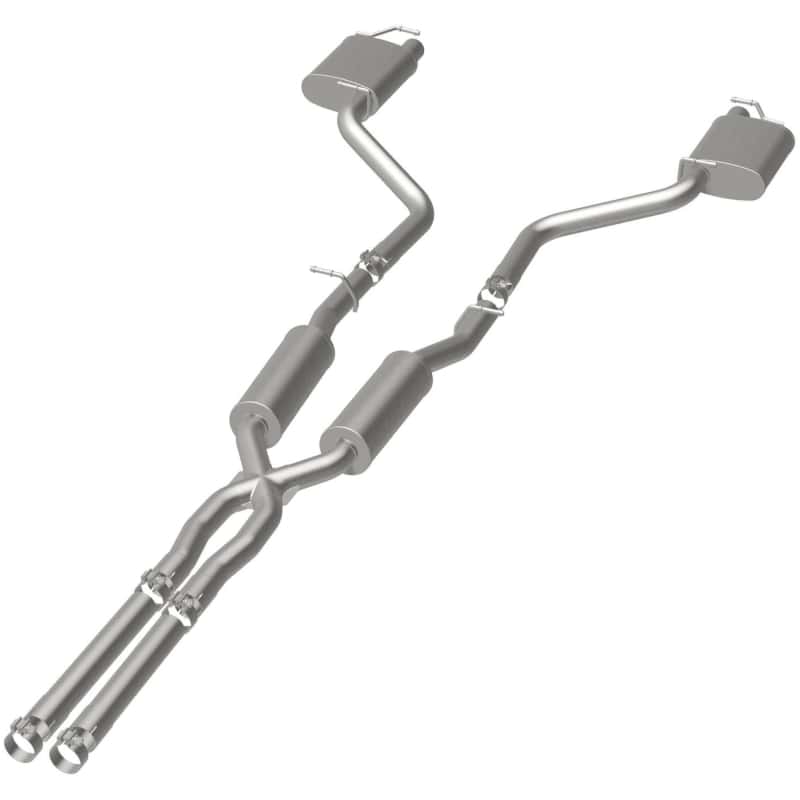 Magnaflow — MagnaFlow Cat-Back SS 2.5in Dual Split Rear Exit (OEM Tips) 15-16 Dodge/Chrysler Charger/300 5.7L V8
Cat-Back - view 28