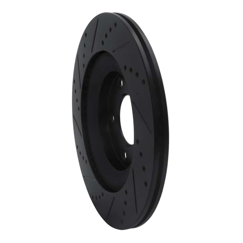 R1 Concepts — R1 04-11 Mazda RX-8 Rear Right Drilled & Slotted Black Brake Rotor
R1 Brake Rotor Drill - view 4