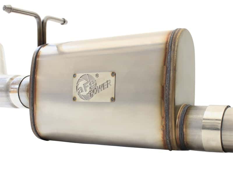 aFe — aFe MACHForce XP Exhaust 3in-3.5in SS Single Side Ext CB w/ Polish Tip 99-04 Ford F-250 V8 5.4L/6.8L
Cat-Back Exhaust - view 5