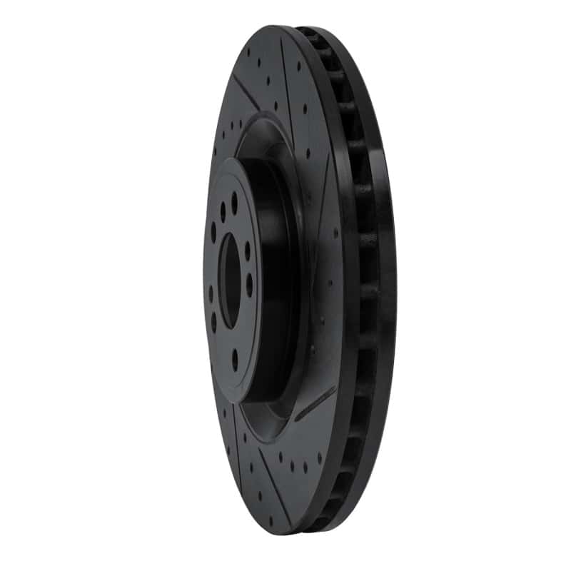 R1 Concepts — R1 13-19 Mercedes-Benz GLS350 Front Right Drilled & Slotted Black Brake Rotor
R1 Brake Rotor Drill - view 2