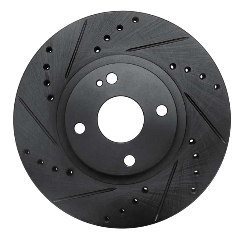 R1 Concepts — R1 01-05 Mazda Miata Front Left Drilled & Slotted Black Brake Rotor
R1 Brake Rotor Drill - view 1