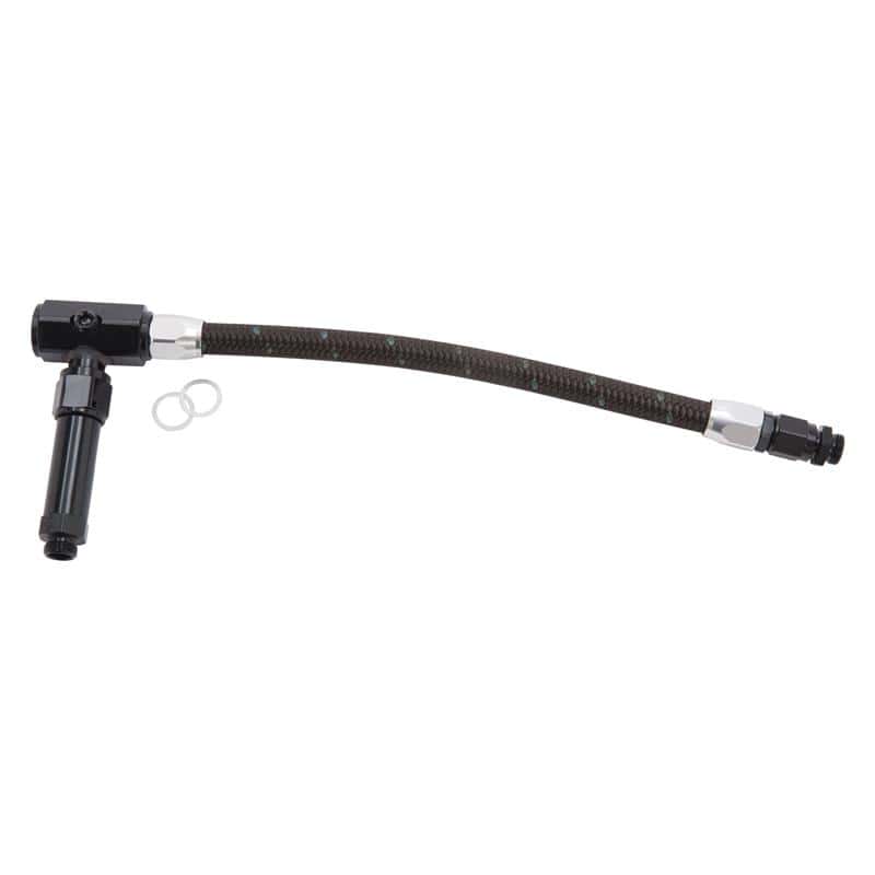 Russell — Russell Performance -6 AN to 3/8in Female NPT ProClassic Demon Dual Inlet Carb Kit (Black/Silver)
Carburetor Fuel Line - view 3
