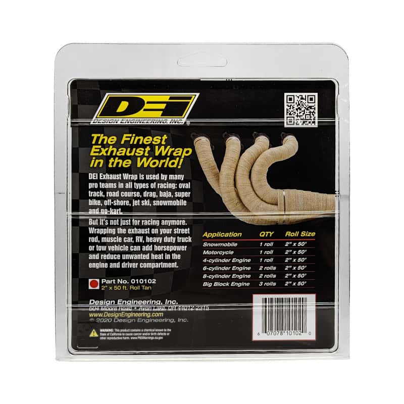DEI — DEI Exhaust Wrap 2in x 50ft - Tan
Exhaust Wrap Kit - view 6