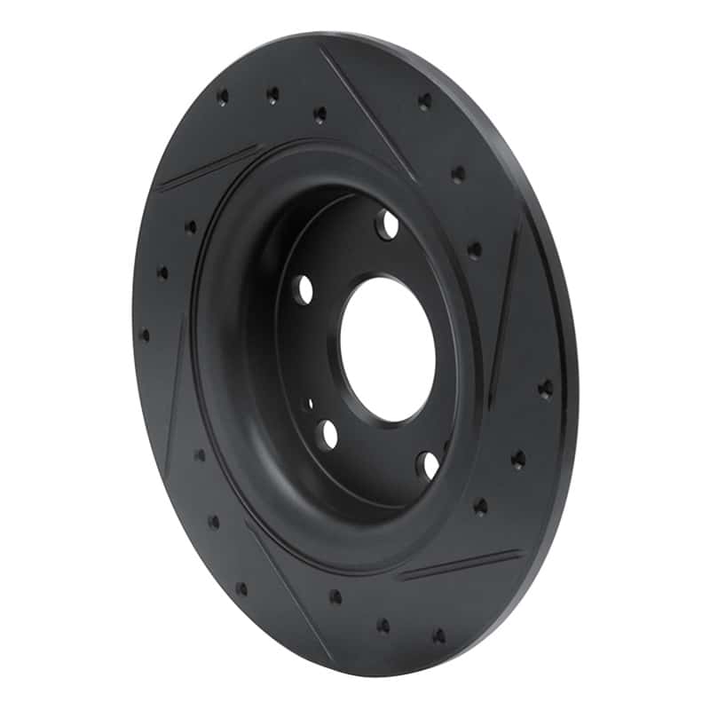 R1 Concepts — R1 17-20 Honda Civic Sedan Rear Left Drilled & Slotted Black Brake Rotor
R1 Brake Rotor Drill - view 4