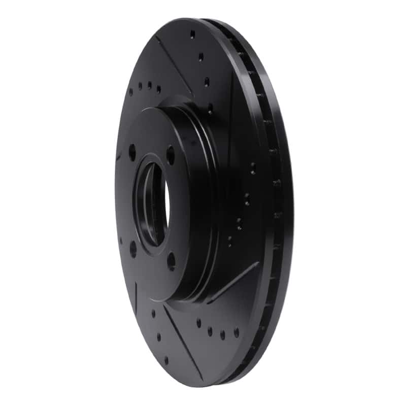 R1 Concepts — R1 14-23 Ford Fiesta (USA/Canada) Front Right Drilled & Slotted Black Brake Rotor
R1 Brake Rotor Drill - view 2