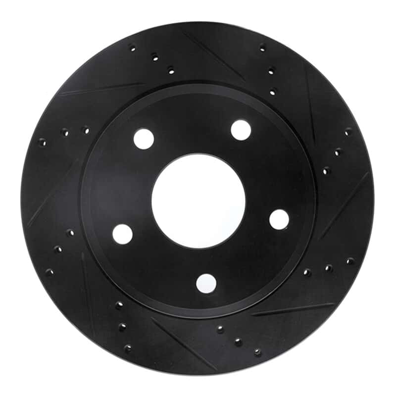 R1 Concepts — R1 05-11 Dodge Dakota RWD Front Right Drilled & Slotted Black Brake Rotor
R1 Brake Rotor Drill - view 1