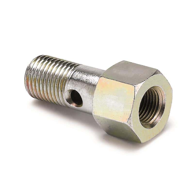 AutoMeter — Autometer 12mm Banjo Bolt to 1/8in NPTF Honda Fuel Press
12mm BANJO - 1/8 NPT - view 1